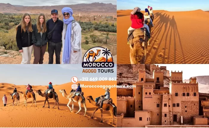 Discover the beauty of Kasbah Ait Ben Haddou, Dades Valley, and Sahara Desert on a 3-day Merzouga desert tour.