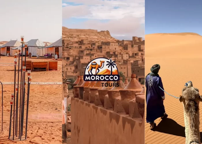 Luxury desert camp, camel trek, and Kasbah Ait Ben Haddou view – 6 days tour from Fes to Marrakech