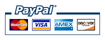Pay safely with PayPal and major credit cards
