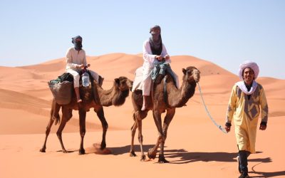 camel trekking in morocco